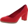Anne Klein Castana Womens Slip-on Flex Fit Block Heels In Red