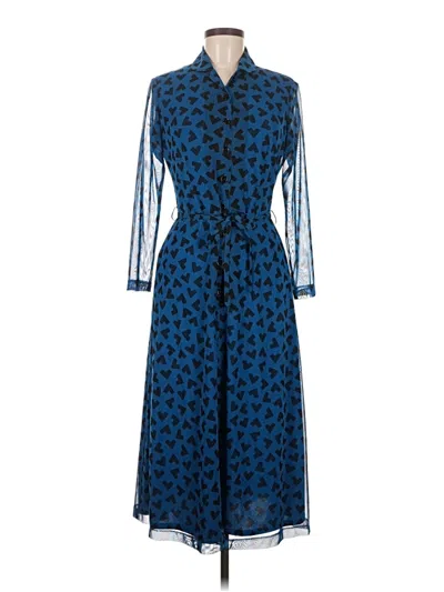 Pre-owned Anne Klein Casual Dress In Blue