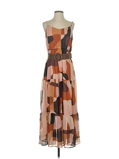 Pre-owned Anne Klein Casual Dress In Brown