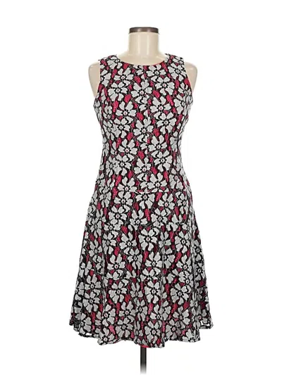 Pre-owned Anne Klein Casual Dress In Burgundy