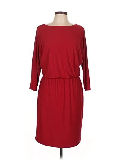 Pre-owned Anne Klein Casual Dress In Burgundy