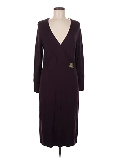Pre-owned Anne Klein Casual Dress In Burgundy