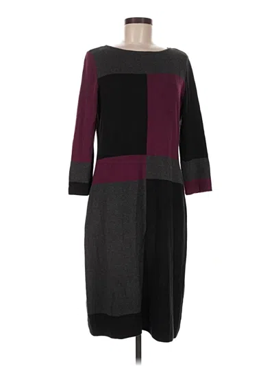 Pre-owned Anne Klein Casual Dress In Burgundy