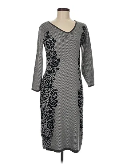 Pre-owned Anne Klein Casual Dress In Gray