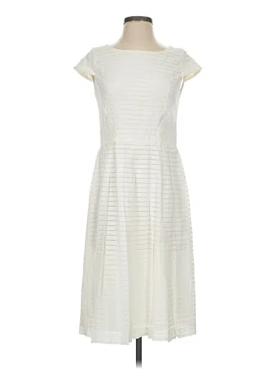 Pre-owned Anne Klein Casual Dress In Ivory