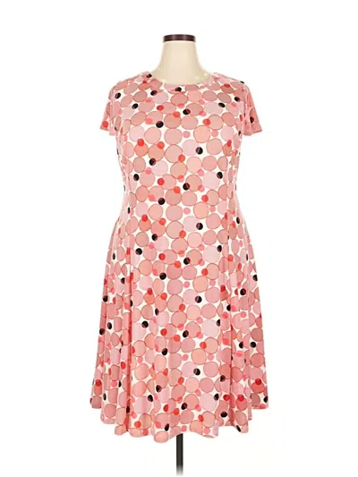 Pre-owned Anne Klein Casual Dress In Pink