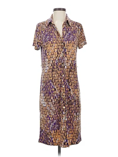Pre-owned Anne Klein Casual Dress In Purple