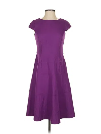 Pre-owned Anne Klein Casual Dress In Purple