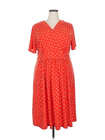 Pre-owned Anne Klein Casual Dress In Red