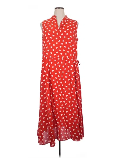 Pre-owned Anne Klein Casual Dress In Red