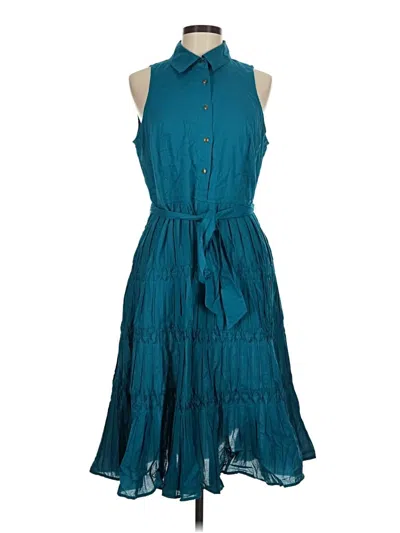Anne Klein Casual Dress In Teal