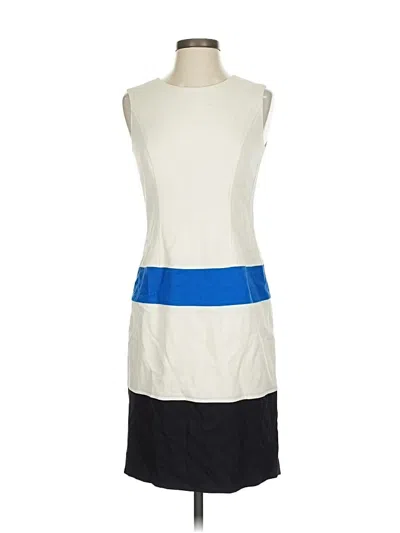 Pre-owned Anne Klein Casual Dress In White