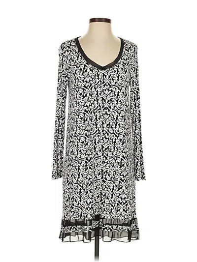 Pre-owned Anne Klein Casual Dress In White