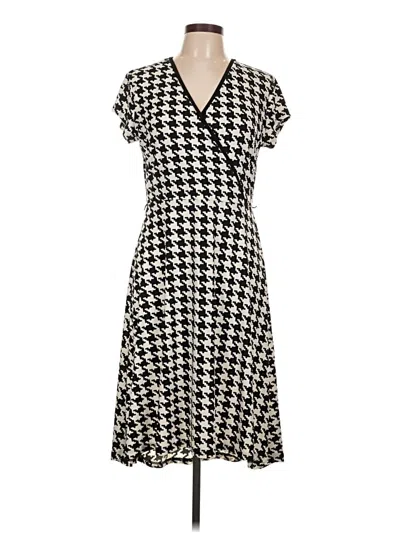 Pre-owned Anne Klein Casual Dress In White