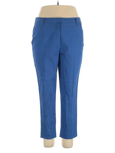 Pre-owned Anne Klein Casual Pants In Blue