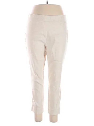 Pre-owned Anne Klein Casual Pants In Ivory