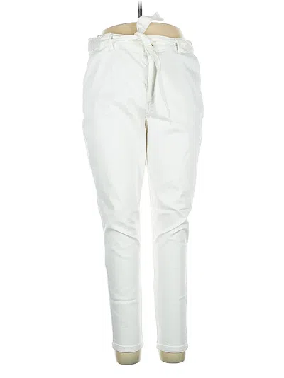 Pre-owned Anne Klein Casual Pants In White