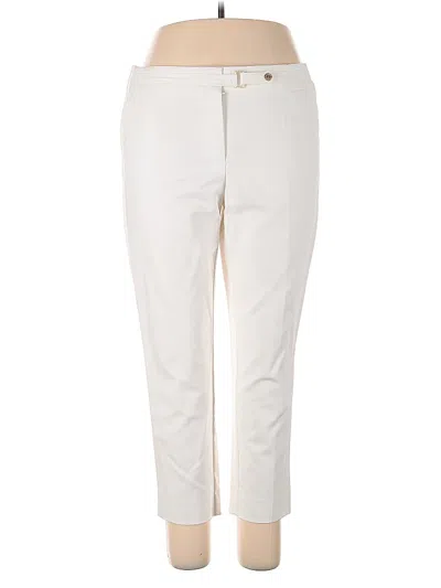 Pre-owned Anne Klein Casual Pants In White
