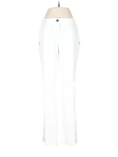 Pre-owned Anne Klein Casual Pants In White