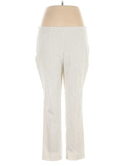 Pre-owned Anne Klein Casual Pants In White