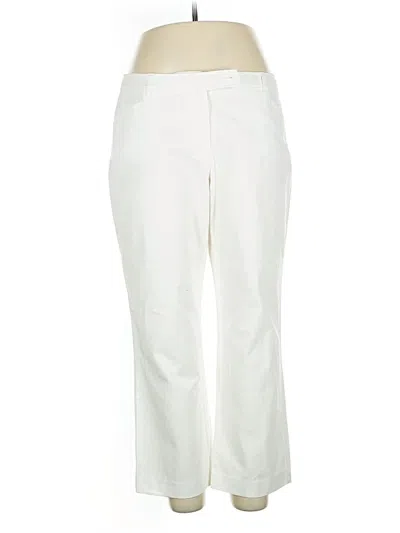 Pre-owned Anne Klein Casual Pants In White