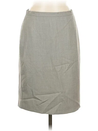 Pre-owned Anne Klein Casual Skirt In Gray