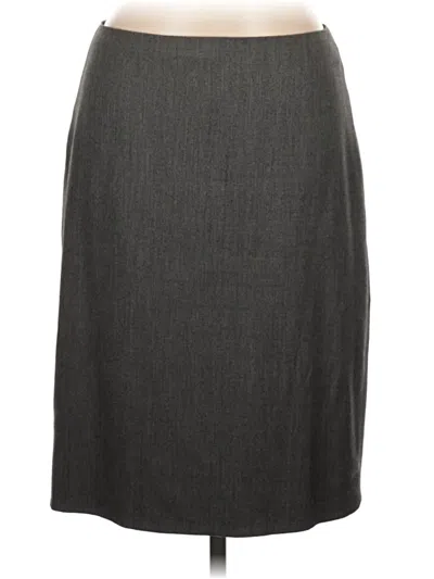Pre-owned Anne Klein Casual Skirt In Gray
