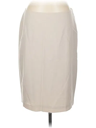 Pre-owned Anne Klein Casual Skirt In Ivory