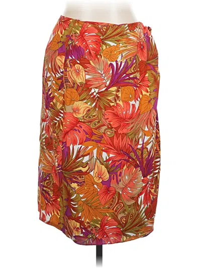 Pre-owned Anne Klein Casual Skirt In Orange