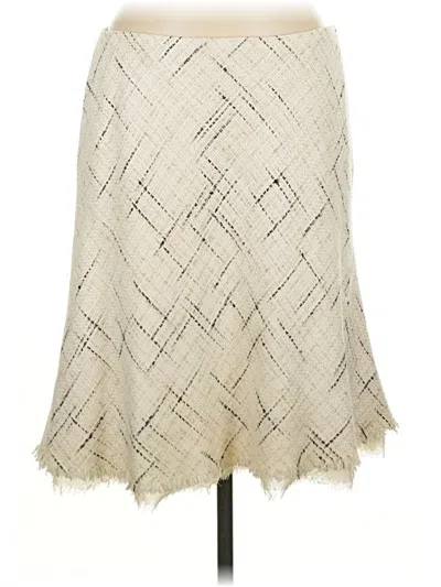 Pre-owned Anne Klein Casual Skirt In White