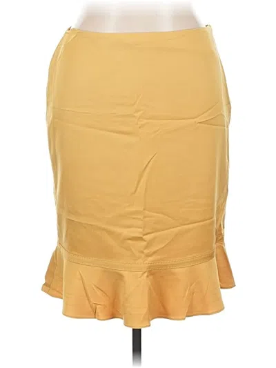 Pre-owned Anne Klein Casual Skirt In Yellow