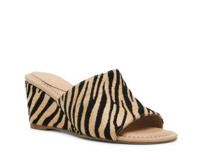 Anne Klein Charisma Wedge Sandal In Brown