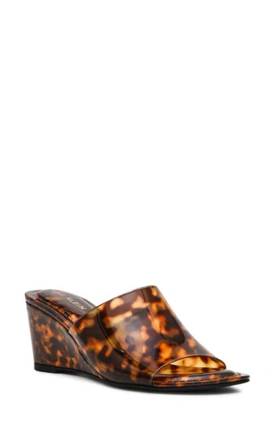 Anne Klein Charisma Wedge Slide Sandal In Orange
