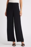 ANNE KLEIN ANNE KLEIN CHIFFON OVERLAY WIDE LEG PANTS