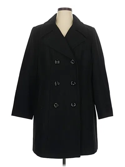 Pre-owned Anne Klein Coat In Black