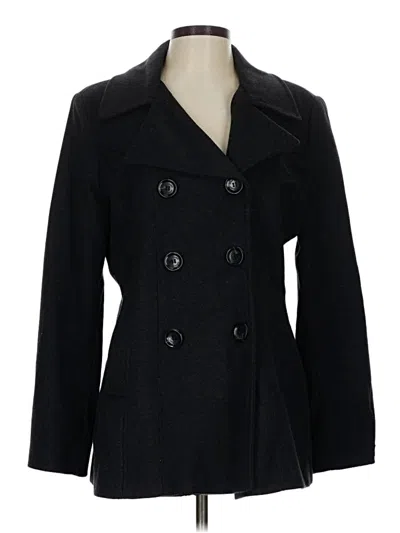 Pre-owned Anne Klein Coat In Black