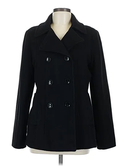 Pre-owned Anne Klein Coat In Black