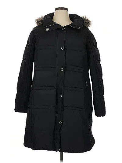 Pre-owned Anne Klein Coat In Black