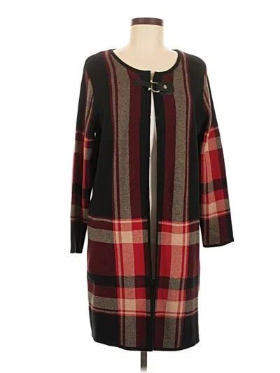 Pre-owned Anne Klein Coat In Burgundy