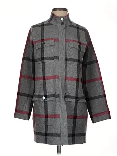 Pre-owned Anne Klein Coat In Gray