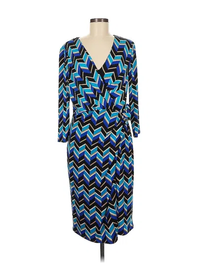 Pre-owned Anne Klein Cocktail Dress In Blue