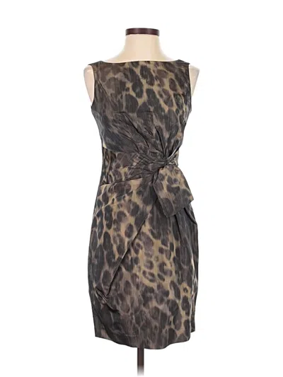 Pre-owned Anne Klein Cocktail Dress In Brown