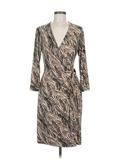 Pre-owned Anne Klein Cocktail Dress In Brown