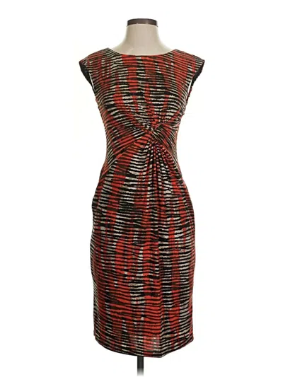 Pre-owned Anne Klein Cocktail Dress In Brown