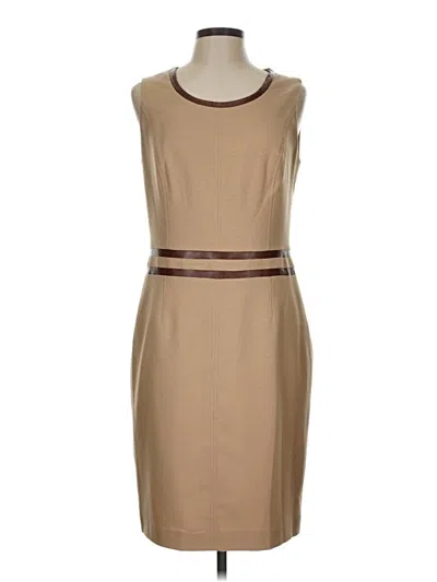 Pre-owned Anne Klein Cocktail Dress In Brown