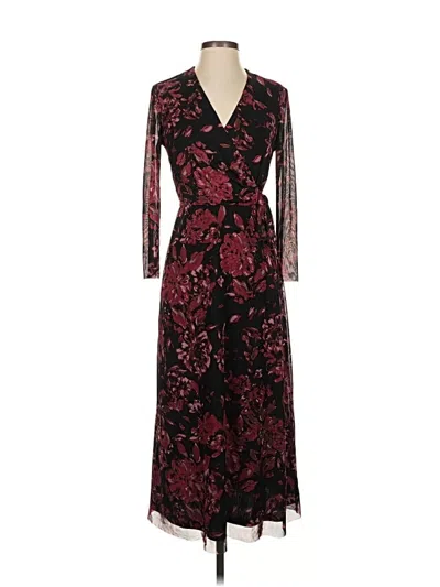 Pre-owned Anne Klein Cocktail Dress In Burgundy