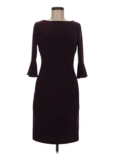 Pre-owned Anne Klein Cocktail Dress In Burgundy
