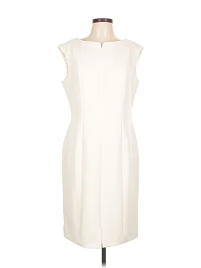 Pre-owned Anne Klein Cocktail Dress In Ivory