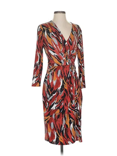 Pre-owned Anne Klein Cocktail Dress In Orange