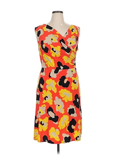 Pre-owned Anne Klein Cocktail Dress In Orange